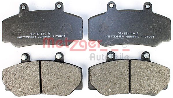 METZGER 1170094 Bremsbelagsatz, Scheibenbremse